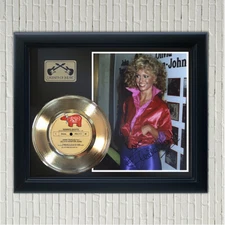 Olivia Newton John "Summer Nights" Framed Reproduction Signed Record Display