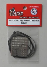 1/24-1/25 Photo-Etch Black Seatbelt Detail Gofer Racing 1:24 1:24 Scale 20003