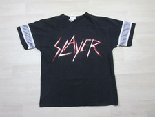 Vintage Slayer T Shirt L Y2K 02' Jersey Sleeve Spellout Heavy Metal Winterland
