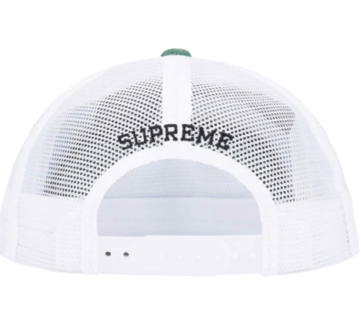 Supreme Terry Mesh Back 5 Panel Work Teal Snapback Trucker Hat
