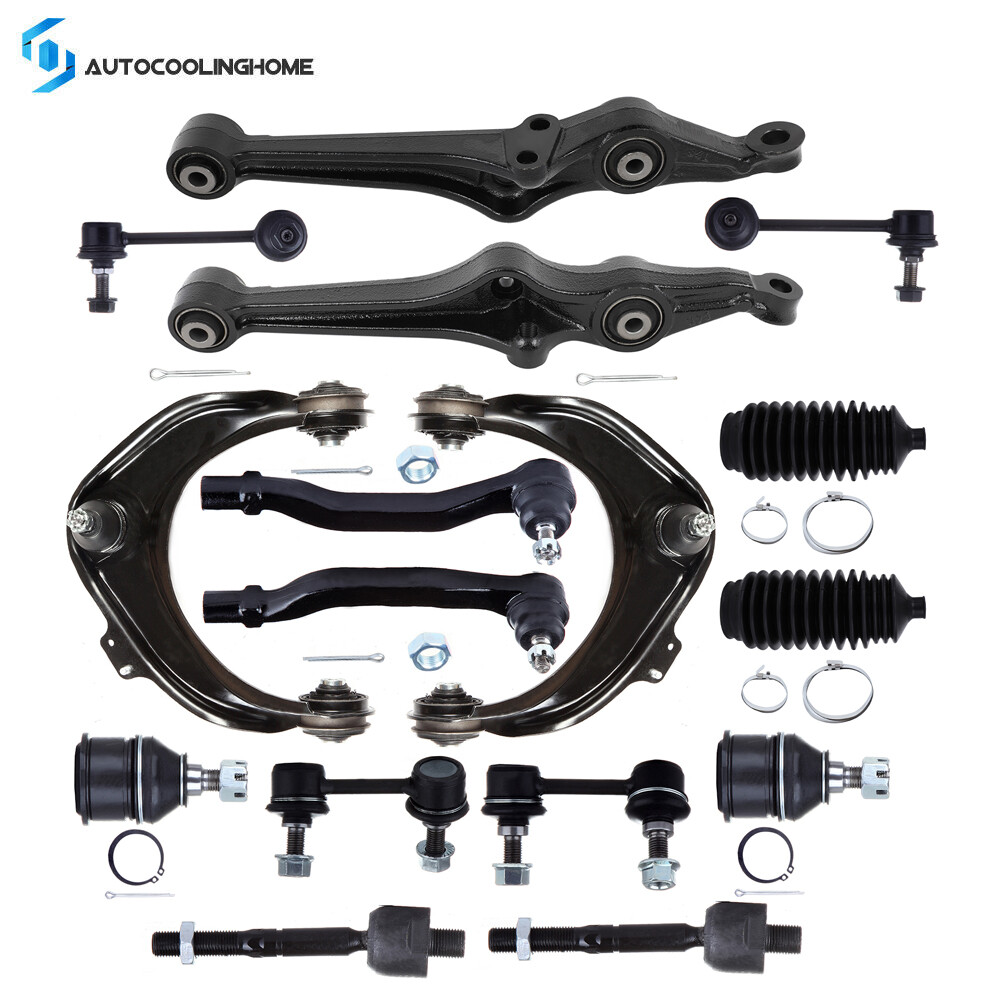16-Piece Front Suspension Kit For 2004-2006 Acura TL – Control Arms, Tie Rods, Sway Bars & More