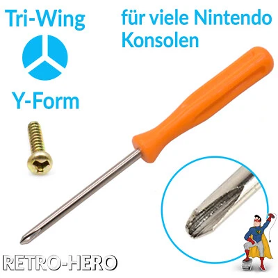 MARKENLOS Tri Wing Y Destornillador Destornillador para Nintendo Gameboy Wii DS Lite 3DS