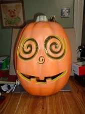 1997 The Paper Magic Group Lighted Halloween Jack-O-Lantern Pumpkin Foam 17'' TA