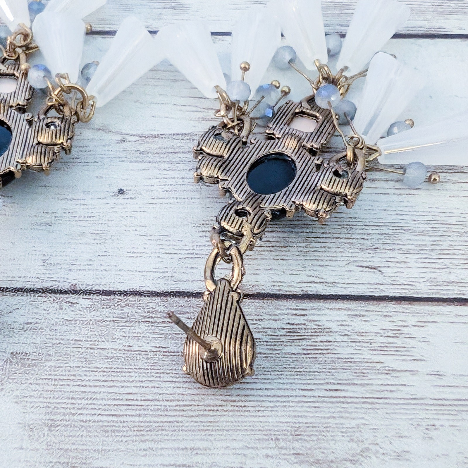 Statement Dangle Earrings - Very Pretty Large Ear… - image 7