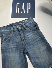 BabyGap Kids 1969 Jean Burmuda Shorts Girls 4 Adjustable Waist Stretch Denim-aj