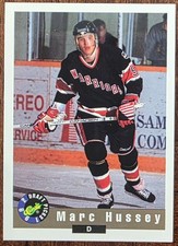 1992 CLASSIC DRAFT PICKS MARC HUSSEY MOOSE JAW WARRIORS CARD #18 NM/MT