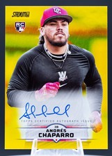 Andrés Chaparro RC • 2025 Topps Stadium Club • Yellow Auto • #SCBA-AC