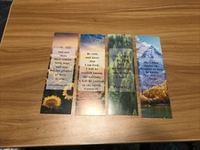 Bible Verse Bookmarks Lot of 4. - New - Inspirational Scripture / Faith