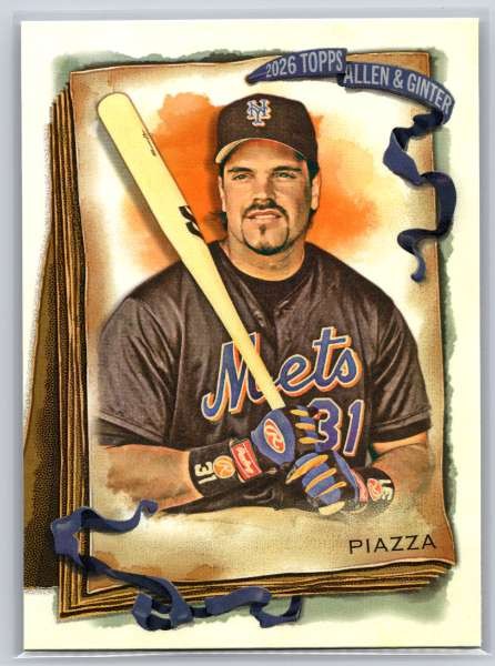 2026 Mike Piazza Topps Allen & Ginter #25 New York Mets Baseball NM