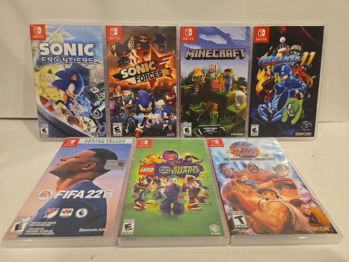 Lot Of 7 Nintendo Switch Games (Minecraft, Sonic, Lego, Mega Man, Fifa)