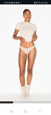 SKIMS Women's lightweight Cotton Thong Size xs