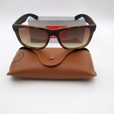 Ray-Ban RB4165 Justin 865/T5 Sunglasses 54mm Rubber Tortoise Brown Gradient 3P