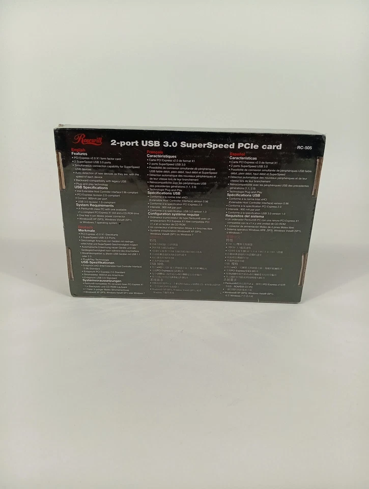 Rosewill RC-505 2 Port USB 3.0 SUPER SPEED PCI Express Card NEW IN BOX - Image 3 of 4