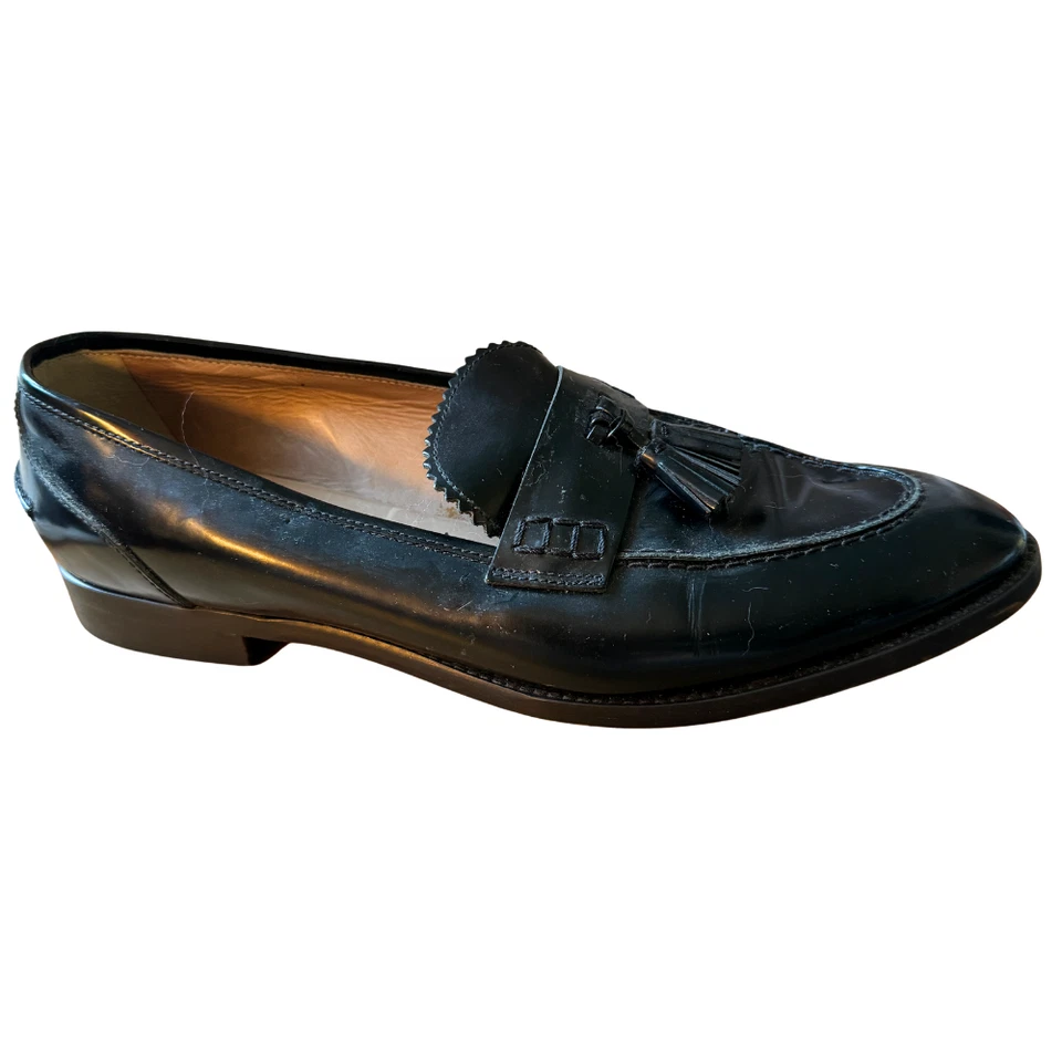 J. Vestido CREW Biella Borla Penny Mocasines Cuero A9861 Mujer Talla 10 Italia Foto 3 de 4