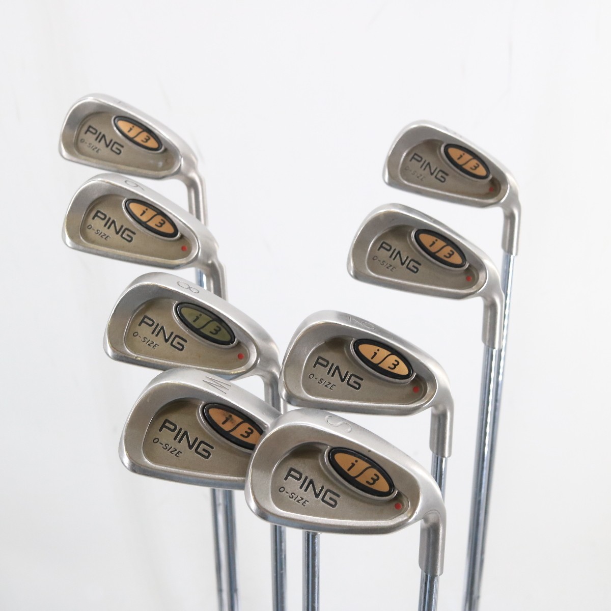 Ping I3 O-Size Iron Set 4-W,S Red Dot Steel Shaft Stiff Flex Right-Hand P-152856