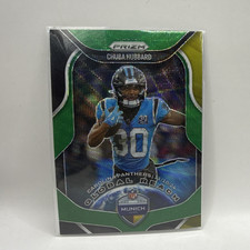 Chuba Hubbard #9 2025 Panini Prizm Global Reach Green Prizm Carolina Panthers