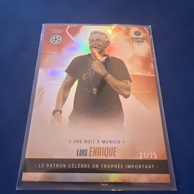 2024-25 Topps PSG Champions d'Europe enrique /25 (une nuit a Munich)