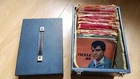ELVIS PRESLEY Job Lot  ORIGINAL 50s 60s 70s RECORDS 45s 1 x EP + RECORD BOX