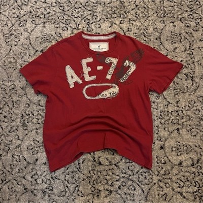 American Eagle Outfitters AE-77 Red Vintage Fit Graphic T-Shirt XL