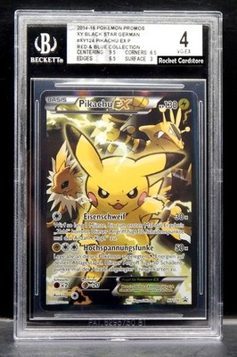 Pokemon Pikachu EX Full Art Holo Deutsch XY 124 Promo PSA BGS 4 VG-EX