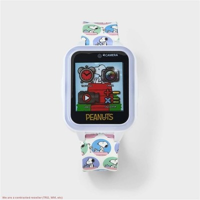 Girls' Peanuts Light Up Interactive Smartwatch -White