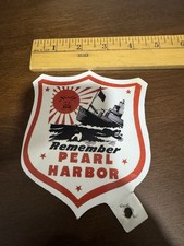 Remember Pearl Harbor Wwii License Plate Topper