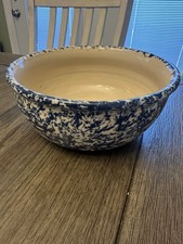 Vintage 90s Spongeware 7  Bowl Serving Farmho...