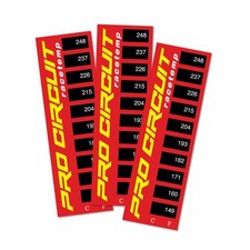 Pro Circuit Temperaturmessstreifen  Rot, 3er Pack