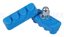 Old school BMX freestyle bicycle brake pads - BLUE