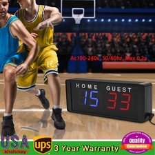 Modern Portable Tabletop Electronic Digital Scoreboards, Led Scoreboard Black