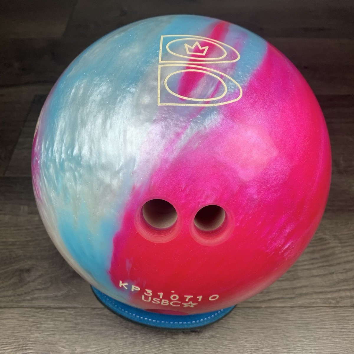 Brunswick T Zone Pink Blue White Pearl Swirl 10 lb Bowling Ball | eBay