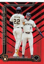 2025 Topps Update #US233 Christian Yelich / Jackson Chourio Holiday