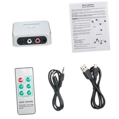 Digital MP3 Audio Recorder&Player RCA 3.5mm Input, USB SD Output + Headphone Out