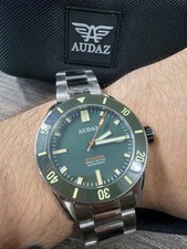 Audaz Scorpion Automatic Diver Watch Green Di...
