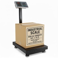 Houseables Industrial Scale, Platform Scale, 600 LB, Large, Weight Machine fo...