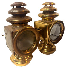 Pair Of All Brass 3 Tier Ej Side Lamps 1909-12 Model T Ford Emf 30 Stanley Pair Of All Brass 3 Tier Ej Side Lamps 1909-12 Model T Ford Emf 30 Stanley