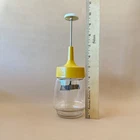 Vintage MCM Manual Food Chopper - Federal Housewares Harvest Gold Glass Food Nut