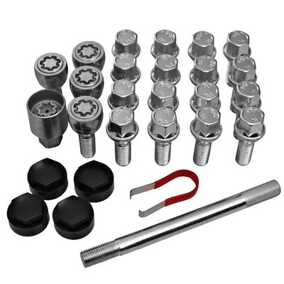 Renault Espace Mk1-3 5 Wheel Bolts Forged Package with Lock Bolts 1984 to 2003