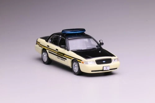 596 1:64 Yellow Ford CV CROWN VICTORIA Tennessee State Trooper Diecast Model Car - Picture 5 of 5