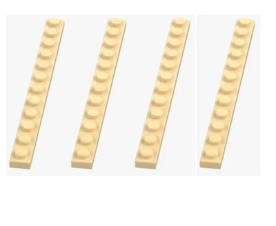 LEGO® 4x Platte 1x12 Brick Yellow  60479 6156462  Beige Plate Bauplatte - Bild 1 von 4