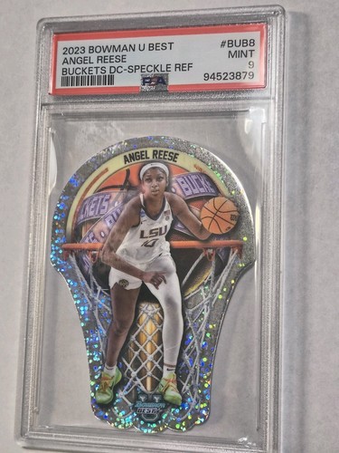 2023 Bowman U Best Buckets Speckle Foil #BUB8 Angel Reese PSA 9 RC