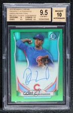 2014 Bowman Chrome Green Refractor 75/75 Duane Underwood BGS 9.5 Auto 0s3