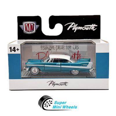 M2 Machines 1:64 1958 Plymouth Belvedere Blue R106 25-106 | eBay