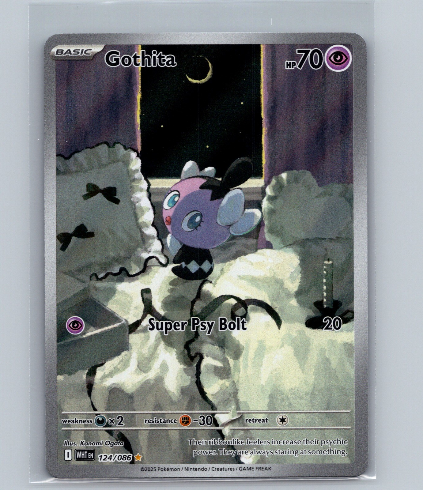 Gothita Illustration Rare SV: White Flare 124/086 NM