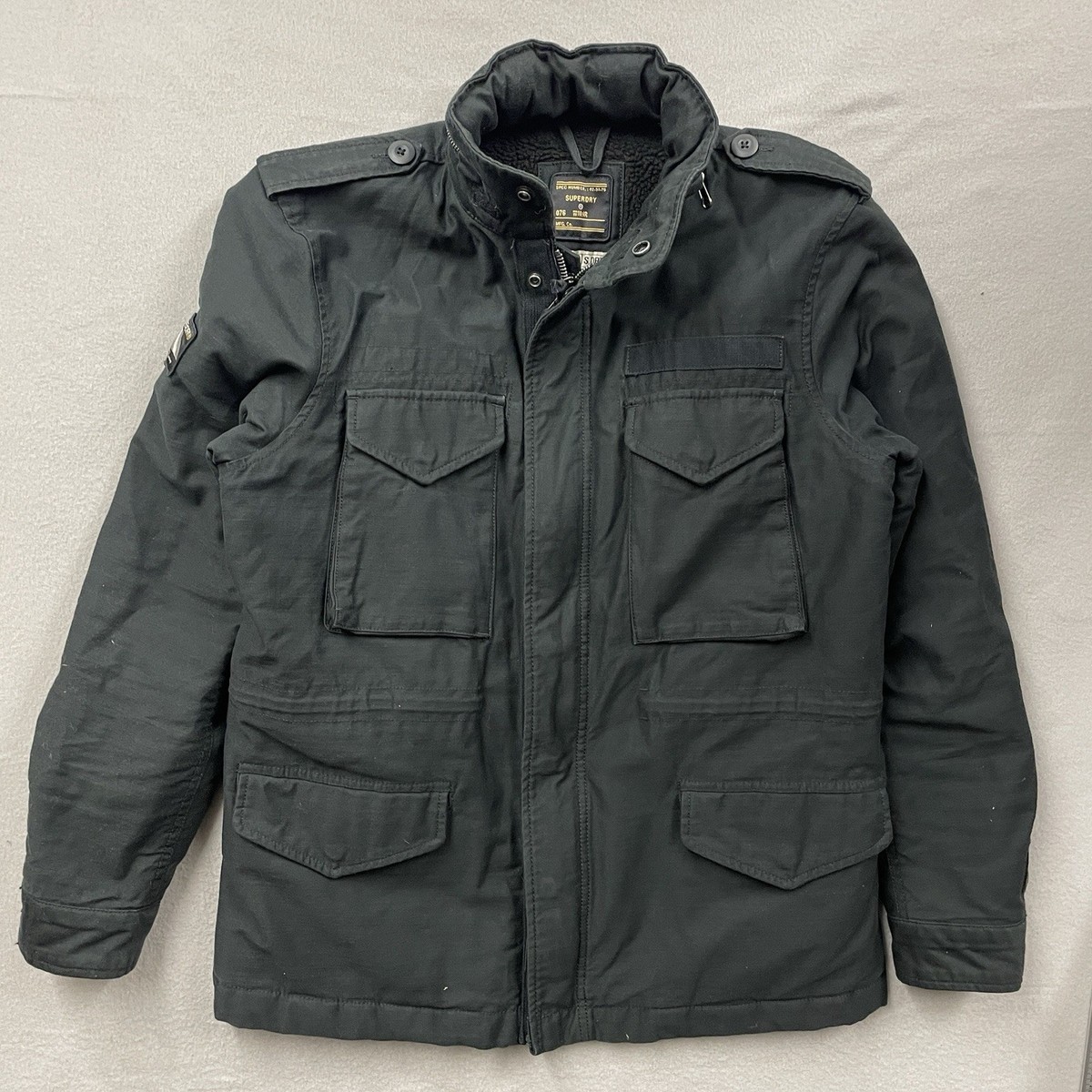Military Jacket Superdry Jackets Superdry Jacket Mens Medium Black