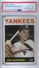 PSA/DNA 1964 Topps Johnny Blanchard #118 Certified Authentic Auto 1q7
