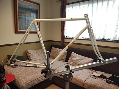 Samson NJS Track Frame with BB and Headset, Crank Optional, Used