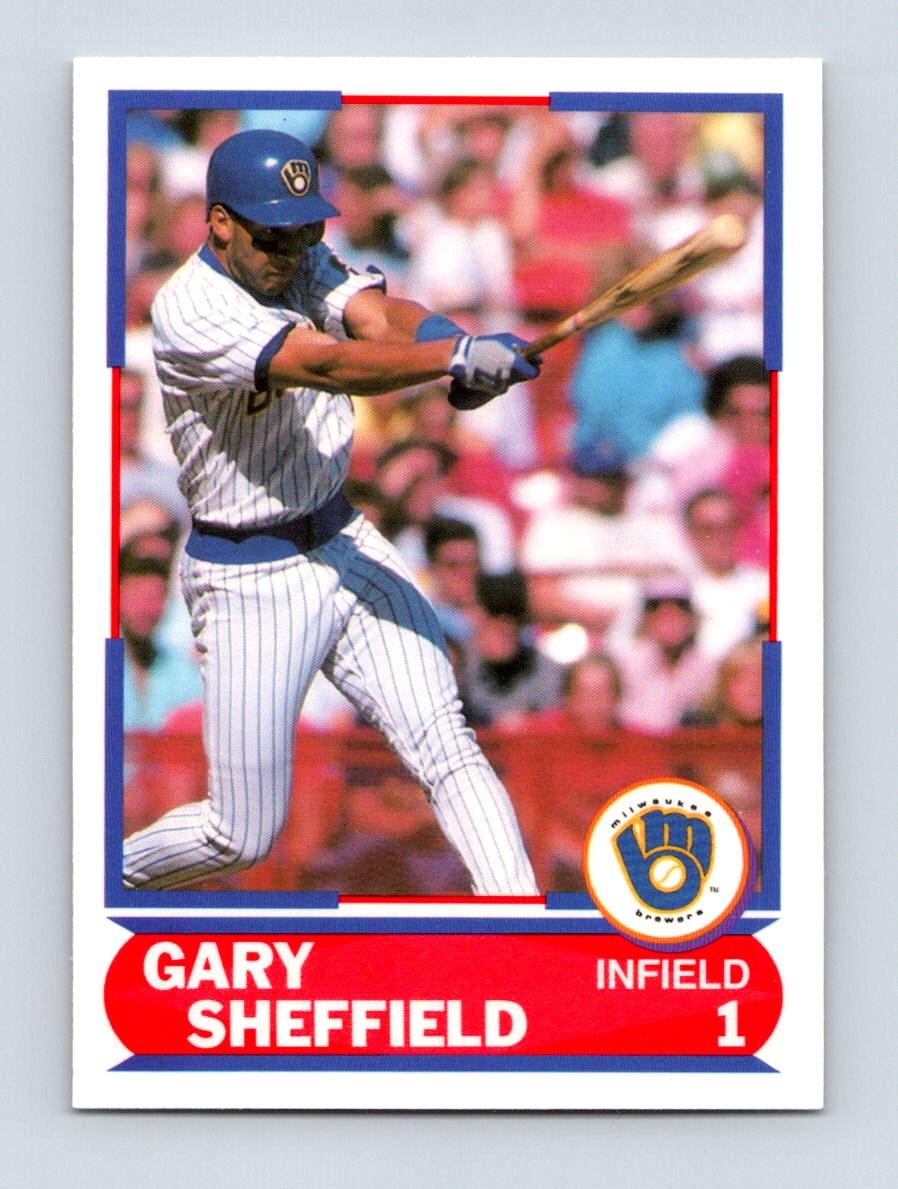 1989 Score #25 Gary Sheffield Young Superstars 1 Milwaukee Brewers