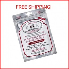 Cape Cod Polish Co Metal Polishing Cloths Foil Pouch 0.53oz, Stainless Steel