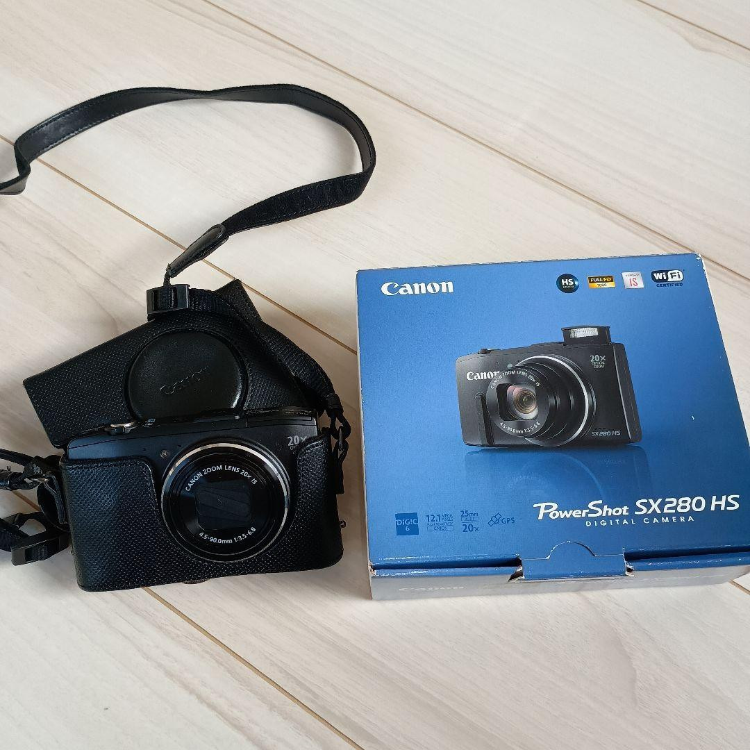 Canon PowerShot SX280 HS Black W/Instruction manual, CD, USB cable